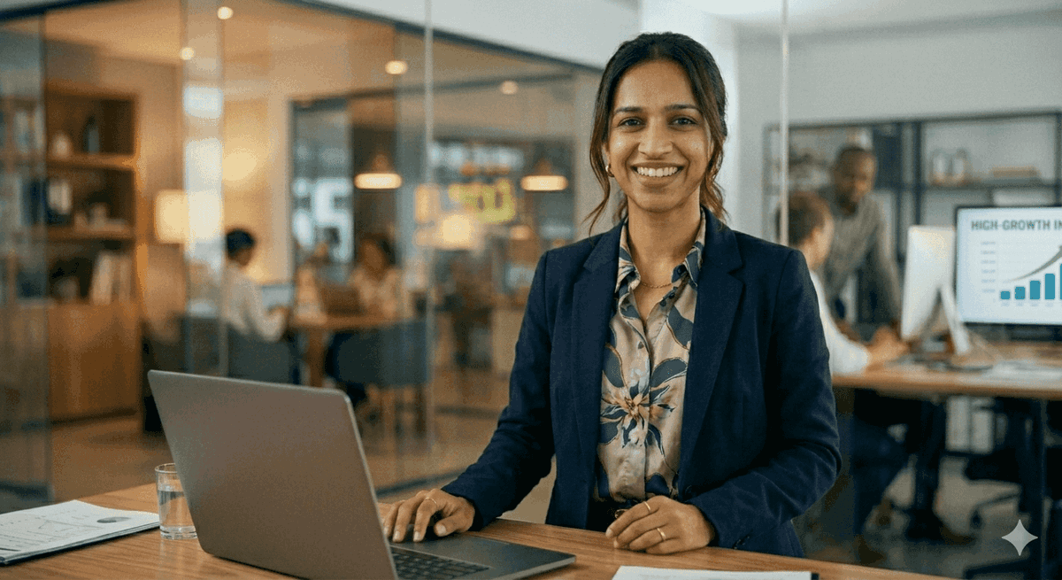 Happy Confident Business Owner